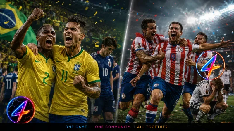 Brasilien übersteht Japan, Paraguay gewinnt dramatisch gegen Deutschland.