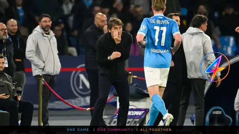 Antonio Conte verlässt Napoli, während Kevin De Bruyne und Romelu Lukaku warten