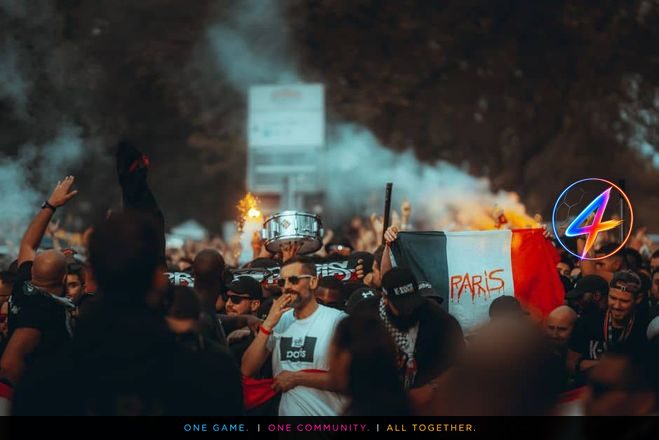 Paris Saint-Germain Ultras Parade on Scooters Ahead of Final