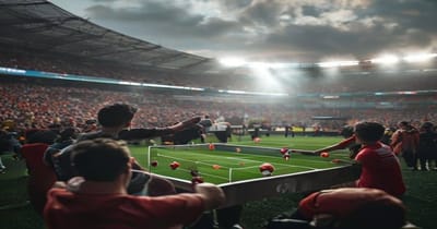 Anderlecht Fans Stage Foosball Protest on Stadium Stands