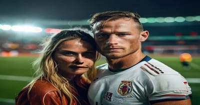 Simon Mignolet trekt zich terug na 20 jaar carrière, met zijn vrouw Jasmien Claes
